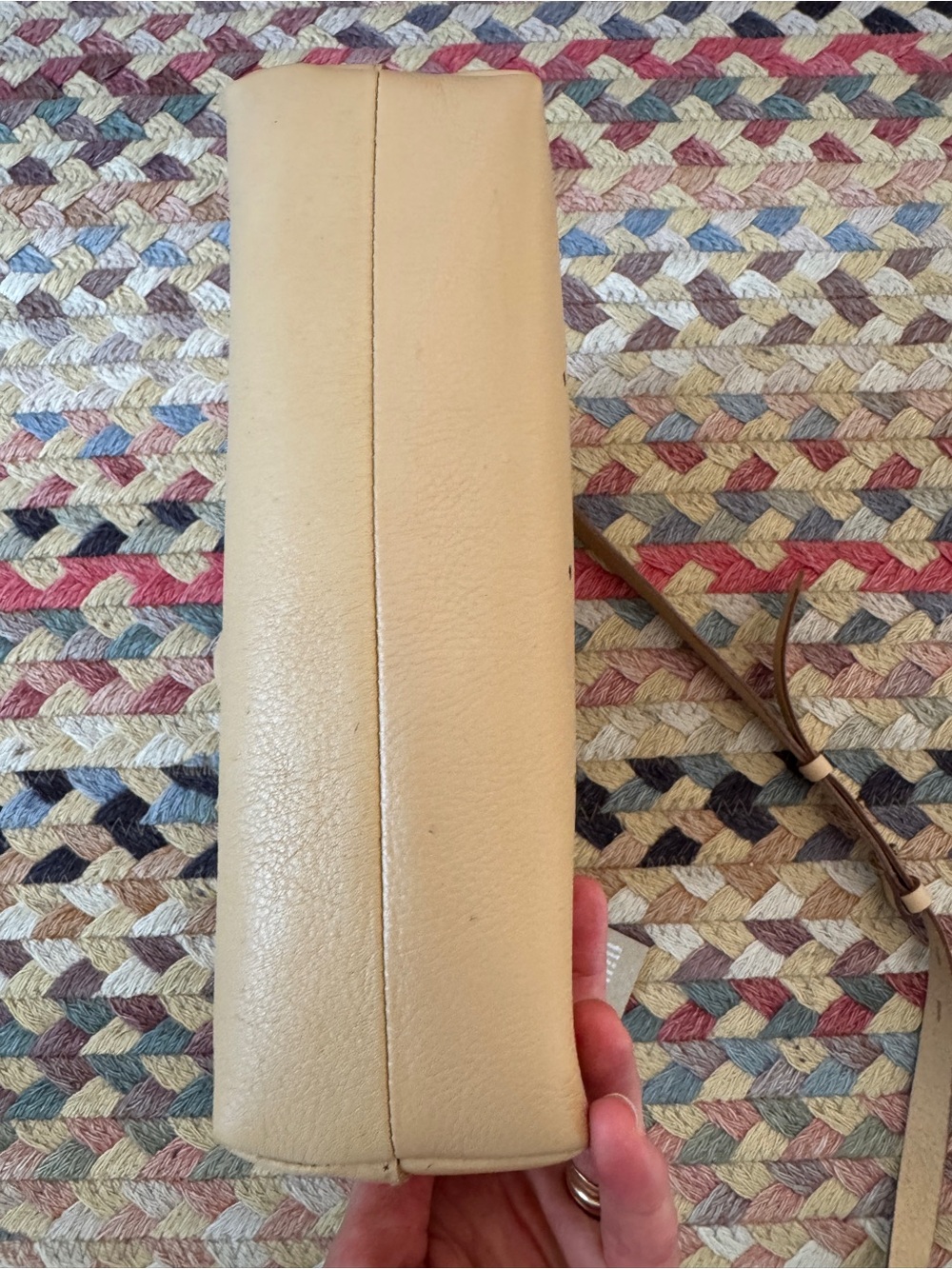 Ladies MADEWELL Perforated Beige Tote Bag with Crossbody Strap - Picture 5 of 5